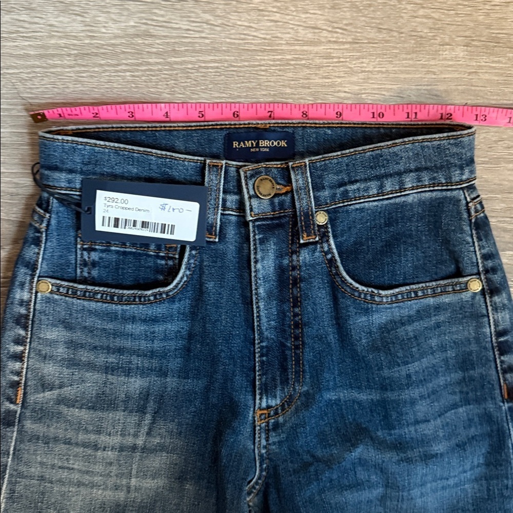 NEW Ramy Brook Tyra Cropped Denim 24 - Picture 8 of 12